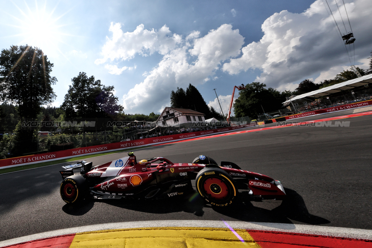 GP BELGIO, Lewis Hamilton (GBR) Ferrari SF-25.

25.07.2025. Formula 1 World Championship, Rd 13, Belgian Grand Prix, Spa Francorchamps, Belgium, Sprint Qualifiche Day.

- www.xpbimages.com, EMail: requests@xpbimages.com © Copyright: Bearne / XPB Images
