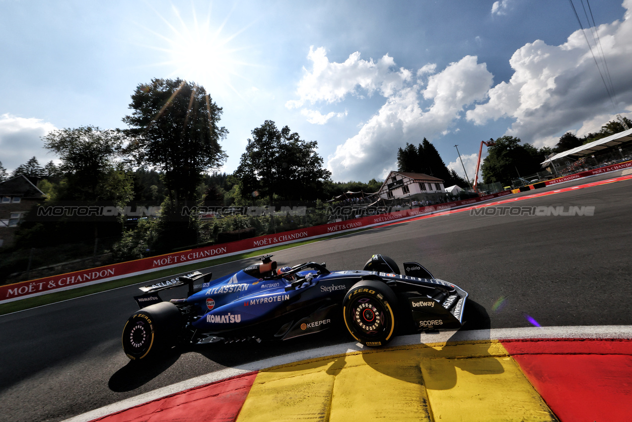 GP BELGIO, Alexander Albon (THA) Atlassian Williams Racing FW47.

25.07.2025. Formula 1 World Championship, Rd 13, Belgian Grand Prix, Spa Francorchamps, Belgium, Sprint Qualifiche Day.

- www.xpbimages.com, EMail: requests@xpbimages.com © Copyright: Bearne / XPB Images