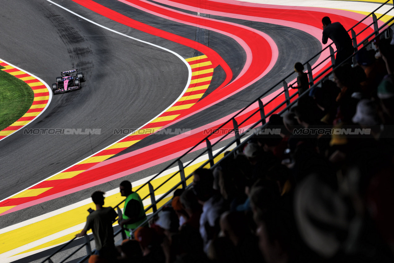 GP BELGIO, Pierre Gasly (FRA) Alpine F1 Team A525.

25.07.2025. Formula 1 World Championship, Rd 13, Belgian Grand Prix, Spa Francorchamps, Belgium, Sprint Qualifiche Day.

- www.xpbimages.com, EMail: requests@xpbimages.com © Copyright: Moy / XPB Images