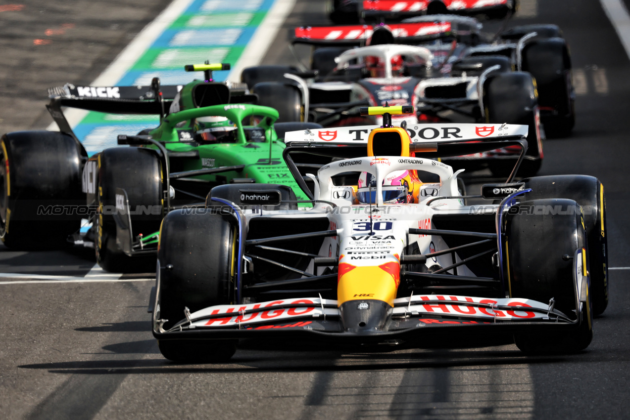 GP BELGIO, Liam Lawson (NZL) Racing Bulls VCARB 02 leaves the pits.

25.07.2025. Formula 1 World Championship, Rd 13, Belgian Grand Prix, Spa Francorchamps, Belgium, Sprint Qualifiche Day.

- www.xpbimages.com, EMail: requests@xpbimages.com © Copyright: Bearne / XPB Images