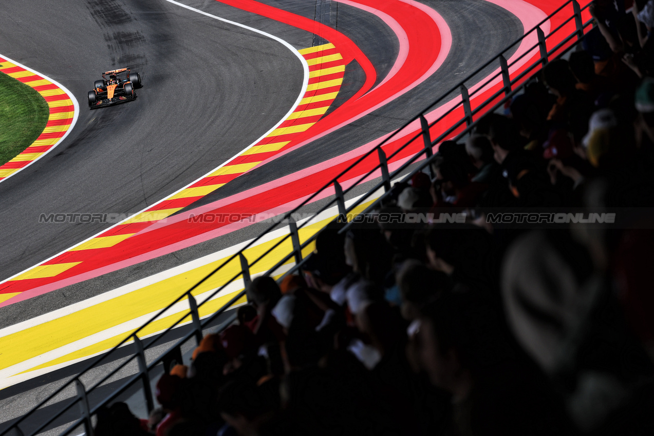 GP BELGIO, Oscar Piastri (AUS) McLaren MCL39.

25.07.2025. Formula 1 World Championship, Rd 13, Belgian Grand Prix, Spa Francorchamps, Belgium, Sprint Qualifiche Day.

- www.xpbimages.com, EMail: requests@xpbimages.com © Copyright: Moy / XPB Images
