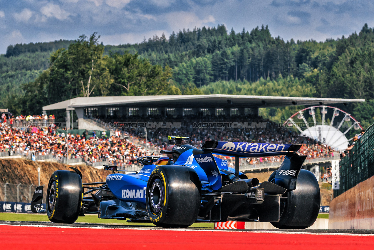 GP BELGIO, Carlos Sainz (ESP) Atlassian Williams Racing FW47.

25.07.2025. Formula 1 World Championship, Rd 13, Belgian Grand Prix, Spa Francorchamps, Belgium, Sprint Qualifiche Day.

- www.xpbimages.com, EMail: requests@xpbimages.com © Copyright: Bearne / XPB Images