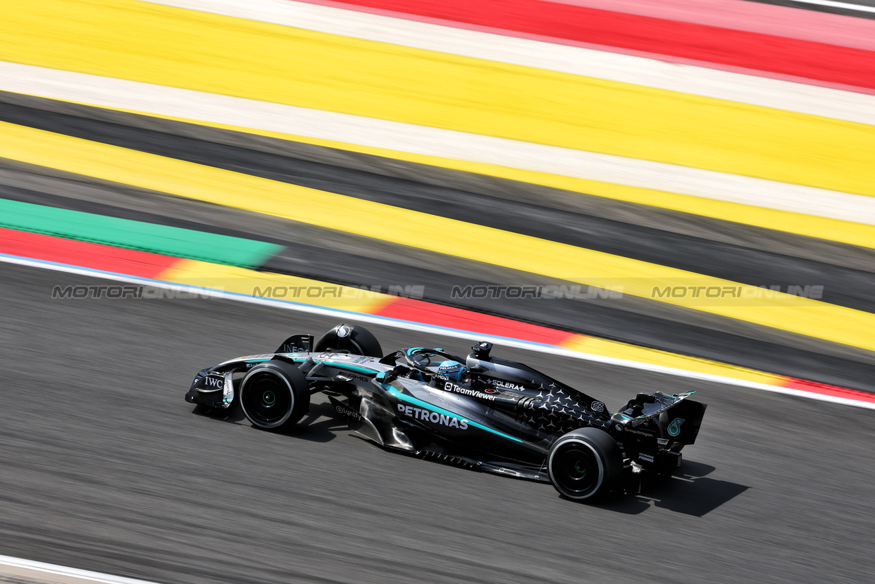 GP BELGIO, George Russell (GBR) Mercedes AMG F1 W16.

25.07.2025. Formula 1 World Championship, Rd 13, Belgian Grand Prix, Spa Francorchamps, Belgium, Sprint Qualifiche Day.

- www.xpbimages.com, EMail: requests@xpbimages.com © Copyright: Moy / XPB Images