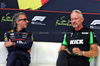 GP BELGIO, (L to R): Laurent Mekies (FRA) Red Bull Racing Team Principal e CEO e Jonathan Wheatley (GBR) Sauber Team Principal in the FIA Press Conference.

25.07.2025. Formula 1 World Championship, Rd 13, Belgian Grand Prix, Spa Francorchamps, Belgium, Sprint Qualifiche Day.

- www.xpbimages.com, EMail: requests@xpbimages.com © Copyright: Moy / XPB Images