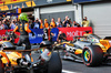 GP BELGIO, Lando Norris (GBR) McLaren MCL39 e Oscar Piastri (AUS) McLaren MCL39 in Sprint qualifying parc ferme.

25.07.2025. Formula 1 World Championship, Rd 13, Belgian Grand Prix, Spa Francorchamps, Belgium, Sprint Qualifiche Day.

- www.xpbimages.com, EMail: requests@xpbimages.com © Copyright: Batchelor / XPB Images