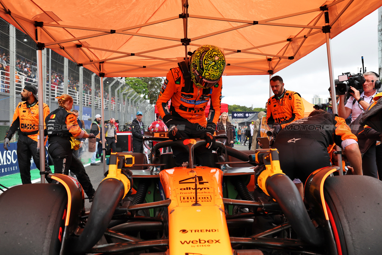 GP BRASILE, Lando Norris (GBR) McLaren MCL39 on the grid.

09.11.2025. Formula 1 World Championship, Rd 21, Brazilian Grand Prix, Sao Paulo, Brazil, Gara Day.

 - www.xpbimages.com, EMail: requests@xpbimages.com © Copyright: Rew / XPB Images