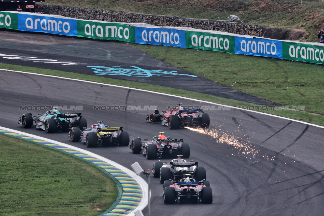 GP BRASILE, Charles Leclerc (MON) Ferrari SF-25 with damage that led to his retirement from the race.
09.11.2025. Formula 1 World Championship, Rd 21, Brazilian Grand Prix, Sao Paulo, Brazil, Gara Day.
- www.xpbimages.com, EMail: requests@xpbimages.com © Copyright: Charniaux / XPB Images