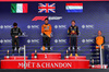 GP BRASILE, The podium (L to R): The podium (L to R): Andrea Kimi Antonelli (ITA) Mercedes AMG F1, second; Lando Norris (GBR) McLaren, vincitore; Max Verstappen (NLD) Red Bull Racing, third; Mark Norris (GBR) McLaren Director of Commercial Trackside Operations.

09.11.2025. Formula 1 World Championship, Rd 21, Brazilian Grand Prix, Sao Paulo, Brazil, Gara Day.

- www.xpbimages.com, EMail: requests@xpbimages.com © Copyright: Batchelor / XPB Images