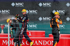 GP BRASILE, (L to R): Andrea Kimi Antonelli (ITA) Mercedes AMG F1 celebrates on the podium with Max Verstappen (NLD) Red Bull Racing e vincitore Lando Norris (GBR) McLaren.
09.11.2025. Formula 1 World Championship, Rd 21, Brazilian Grand Prix, Sao Paulo, Brazil, Gara Day.
- www.xpbimages.com, EMail: requests@xpbimages.com © Copyright: Batchelor / XPB Images