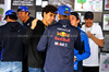 GP BRASILE, (L to R): Gabriel Bortoleto (BRA) Sauber with Max Verstappen (NLD) Red Bull Racing e Franco Colapinto (ARG) Alpine F1 Team - F1Rest.

09.11.2025. Formula 1 World Championship, Rd 21, Brazilian Grand Prix, Sao Paulo, Brazil, Gara Day.

- www.xpbimages.com, EMail: requests@xpbimages.com © Copyright: XPB Images