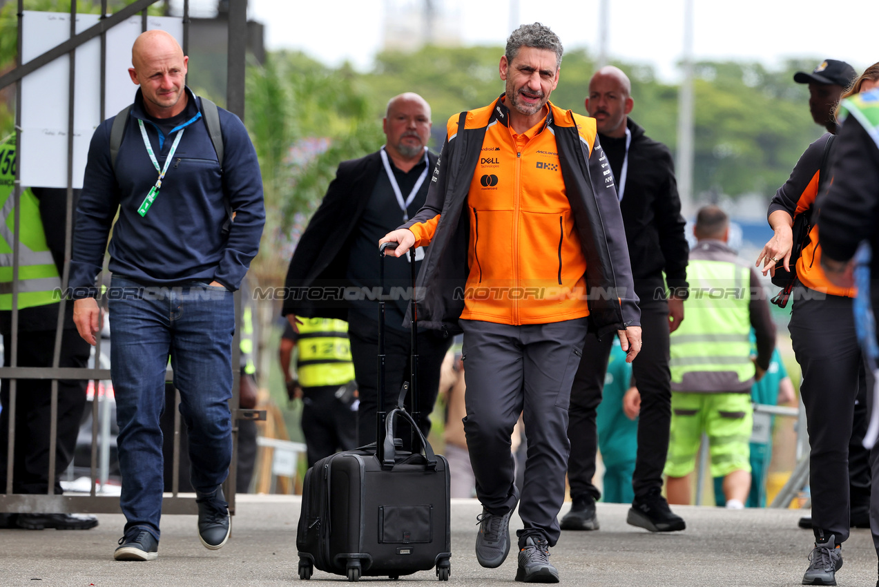 GP BRASILE, Andrea Stella (ITA) McLaren Team Principal.

06.11.2025. Formula 1 World Championship, Rd 21, Brazilian Grand Prix, Sao Paulo, Brazil, Preparation Day.

 - www.xpbimages.com, EMail: requests@xpbimages.com © Copyright: Rew / XPB Images