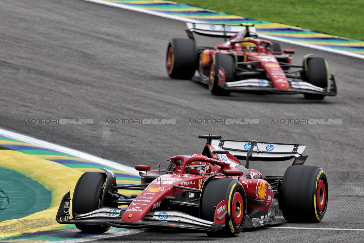 GP BRASILE, Charles Leclerc (MON) Ferrari SF-25.

08.11.2025. Formula 1 World Championship, Rd 21, Brazilian Grand Prix, Sao Paulo, Brazil, Sprint e Qualifiche Day.

- www.xpbimages.com, EMail: requests@xpbimages.com © Copyright: Batchelor / XPB Images
