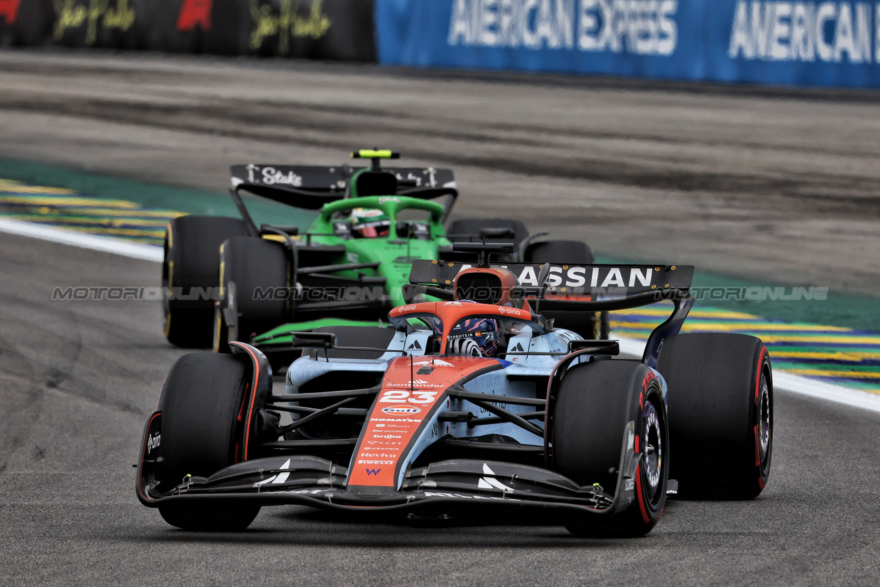 GP BRASILE, Alexander Albon (THA) Atlassian Williams Racing FW47.

08.11.2025. Formula 1 World Championship, Rd 21, Brazilian Grand Prix, Sao Paulo, Brazil, Sprint e Qualifiche Day.

 - www.xpbimages.com, EMail: requests@xpbimages.com © Copyright: Rew / XPB Images