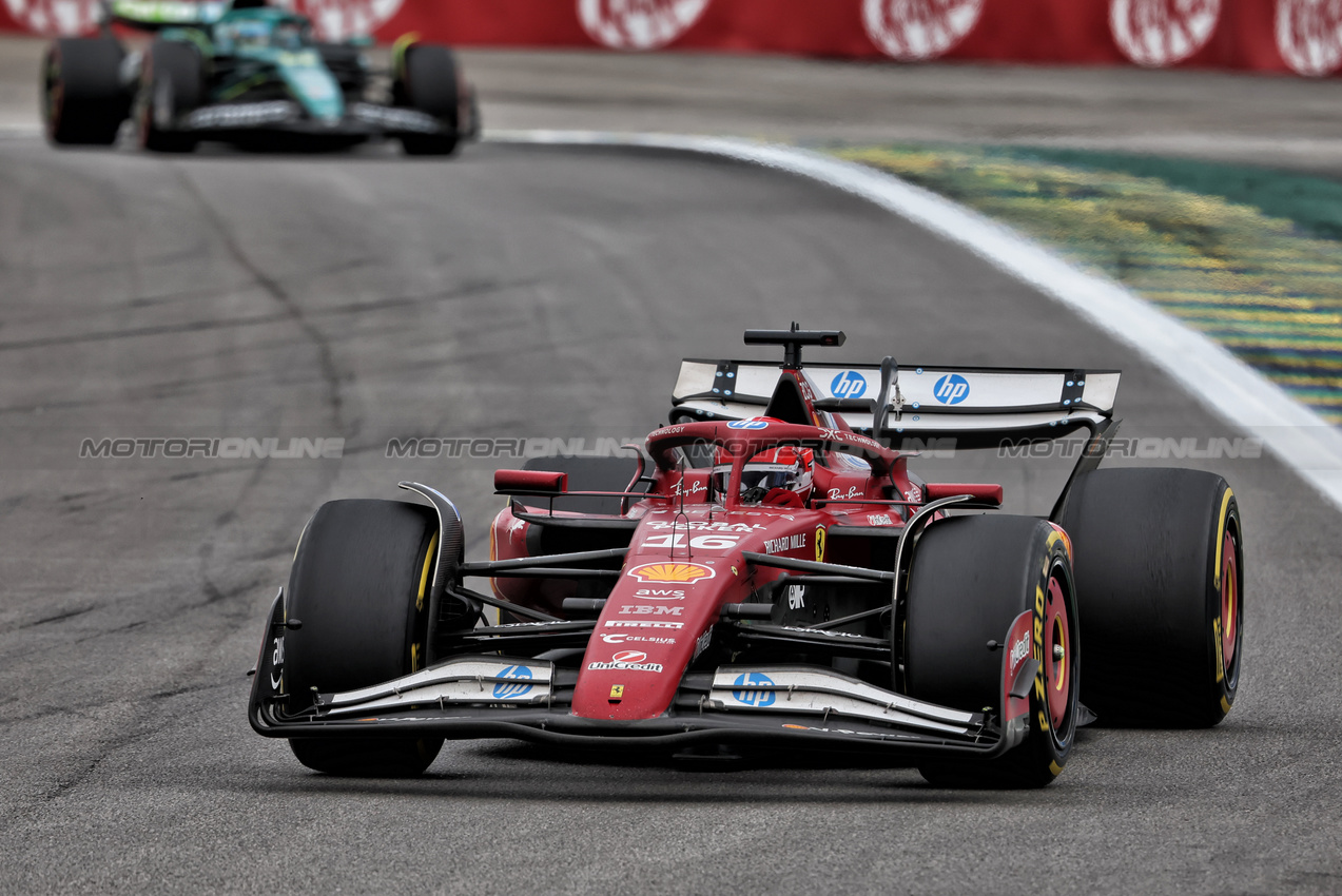 GP BRASILE, Charles Leclerc (MON) Ferrari SF-25.

08.11.2025. Formula 1 World Championship, Rd 21, Brazilian Grand Prix, Sao Paulo, Brazil, Sprint e Qualifiche Day.

 - www.xpbimages.com, EMail: requests@xpbimages.com © Copyright: Rew / XPB Images