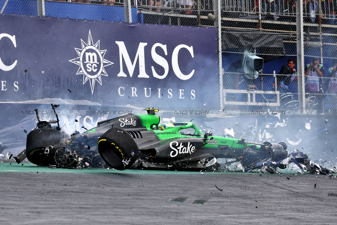 GP BRASILE, Gabriel Bortoleto (BRA) Sauber C45 crashed out of the race.

08.11.2025. Formula 1 World Championship, Rd 21, Brazilian Grand Prix, Sao Paulo, Brazil, Sprint e Qualifiche Day.

- www.xpbimages.com, EMail: requests@xpbimages.com © Copyright: XPB Images