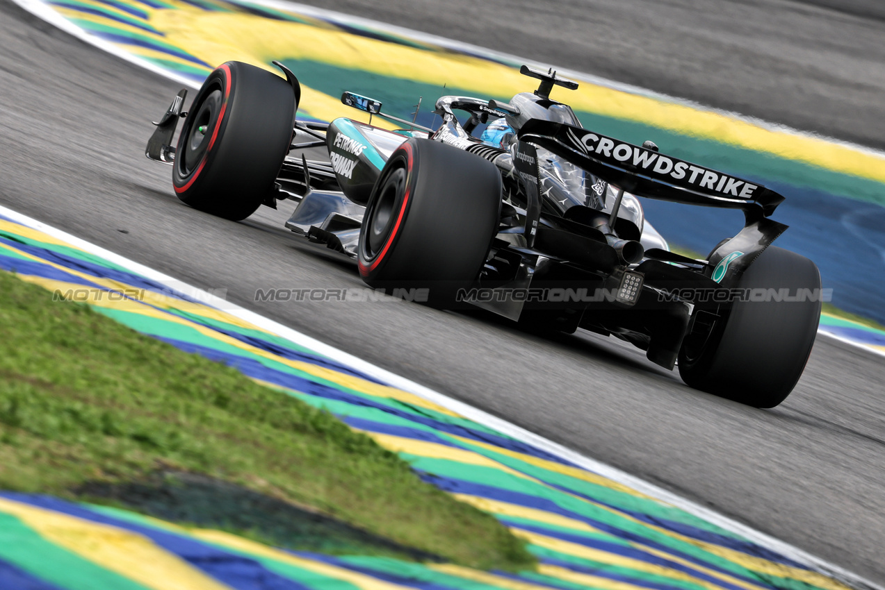 GP BRASILE, George Russell (GBR) Mercedes AMG F1 W16.

08.11.2025. Formula 1 World Championship, Rd 21, Brazilian Grand Prix, Sao Paulo, Brazil, Sprint e Qualifiche Day.

- www.xpbimages.com, EMail: requests@xpbimages.com © Copyright: Charniaux / XPB Images