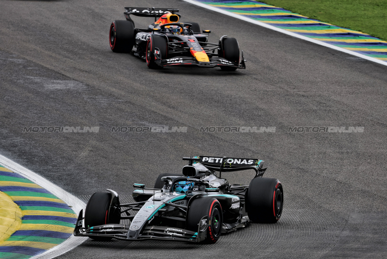 GP BRASILE, George Russell (GBR) Mercedes AMG F1 W16.

08.11.2025. Formula 1 World Championship, Rd 21, Brazilian Grand Prix, Sao Paulo, Brazil, Sprint e Qualifiche Day.

- www.xpbimages.com, EMail: requests@xpbimages.com © Copyright: Batchelor / XPB Images