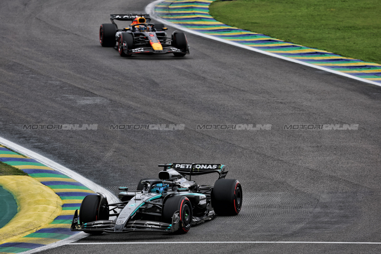 GP BRASILE, George Russell (GBR) Mercedes AMG F1 W16.

08.11.2025. Formula 1 World Championship, Rd 21, Brazilian Grand Prix, Sao Paulo, Brazil, Sprint e Qualifiche Day.

- www.xpbimages.com, EMail: requests@xpbimages.com © Copyright: Batchelor / XPB Images