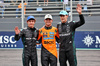 GP BRASILE, Sprint top three in parc ferme (L to R): Andrea Kimi Antonelli (ITA) Mercedes AMG F1, second; Lando Norris (GBR) McLaren, vincitore; George Russell (GBR) Mercedes AMG F1, third.

08.11.2025. Formula 1 World Championship, Rd 21, Brazilian Grand Prix, Sao Paulo, Brazil, Sprint e Qualifiche Day.

- www.xpbimages.com, EMail: requests@xpbimages.com © Copyright: Batchelor / XPB Images
