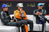 GP BRASILE, (L to R): Andrea Kimi Antonelli (ITA) Mercedes AMG F1; Lando Norris (GBR) McLaren e George Russell (GBR) Mercedes AMG F1 in the post Sprint FIA Press Conference.

08.11.2025. Formula 1 World Championship, Rd 21, Brazilian Grand Prix, Sao Paulo, Brazil, Sprint e Qualifiche Day.

- www.xpbimages.com, EMail: requests@xpbimages.com © Copyright: Charniaux / XPB Images