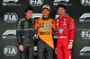 GP BRASILE, Qualifiche top three in parc ferme (L to R): Andrea Kimi Antonelli (ITA) Mercedes AMG F1, second; Lando Norris (GBR) McLaren, pole position; Charles Leclerc (MON) Ferrari, third.

08.11.2025. Formula 1 World Championship, Rd 21, Brazilian Grand Prix, Sao Paulo, Brazil, Sprint e Qualifiche Day.

- www.xpbimages.com, EMail: requests@xpbimages.com © Copyright: Charniaux / XPB Images