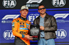 GP BRASILE, (L to R): Lando Norris (GBR) McLaren receives the Pirelli Pole Position Award from Andre Lamoglia (BRA) Actor.

08.11.2025. Formula 1 World Championship, Rd 21, Brazilian Grand Prix, Sao Paulo, Brazil, Sprint e Qualifiche Day.

- www.xpbimages.com, EMail: requests@xpbimages.com © Copyright: Charniaux / XPB Images