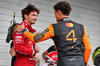 GP BRASILE, (L to R): Third placed Charles Leclerc (MON) Ferrari in qualifying parc ferme with pole sitter Lando Norris (GBR) McLaren.
08.11.2025. Formula 1 World Championship, Rd 21, Brazilian Grand Prix, Sao Paulo, Brazil, Sprint e Qualifiche Day.
- www.xpbimages.com, EMail: requests@xpbimages.com © Copyright: Charniaux / XPB Images