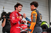 GP BRASILE, (L to R): Second placed Charles Leclerc (MON) Ferrari in qualifying parc ferme with pole sitter Lando Norris (GBR) McLaren.

08.11.2025. Formula 1 World Championship, Rd 21, Brazilian Grand Prix, Sao Paulo, Brazil, Sprint e Qualifiche Day.

- www.xpbimages.com, EMail: requests@xpbimages.com © Copyright: Charniaux / XPB Images