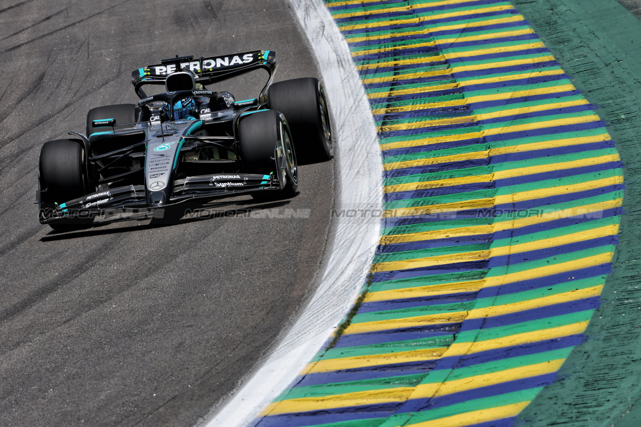 GP BRASILE, George Russell (GBR) Mercedes AMG F1 W16.

07.11.2025. Formula 1 World Championship, Rd 21, Brazilian Grand Prix, Sao Paulo, Brazil, Sprint Qualifiche Day.

- www.xpbimages.com, EMail: requests@xpbimages.com © Copyright: Charniaux / XPB Images