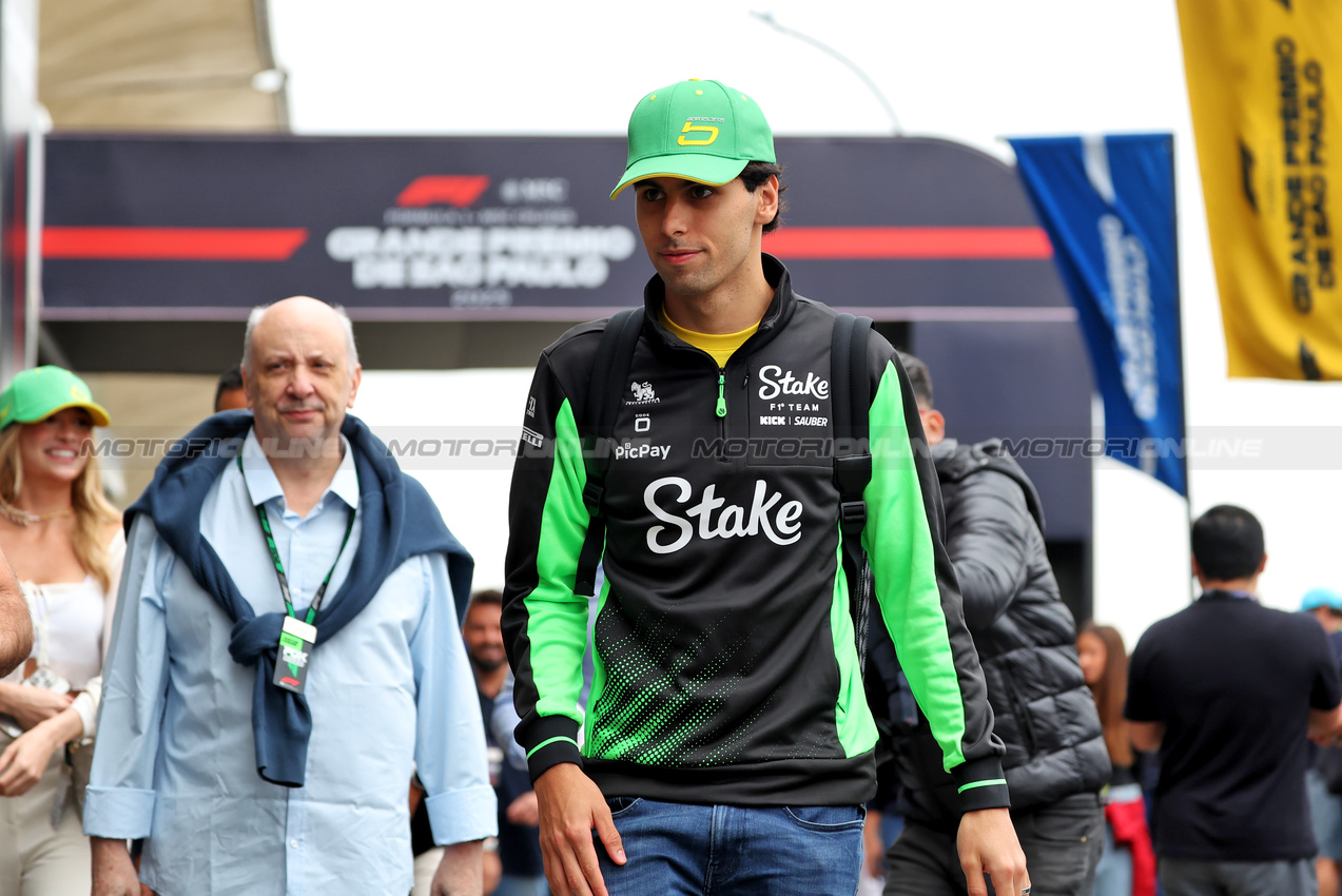 GP BRASILE, Gabriel Bortoleto (BRA) Sauber.

07.11.2025. Formula 1 World Championship, Rd 21, Brazilian Grand Prix, Sao Paulo, Brazil, Sprint Qualifiche Day.

 - www.xpbimages.com, EMail: requests@xpbimages.com © Copyright: Rew / XPB Images