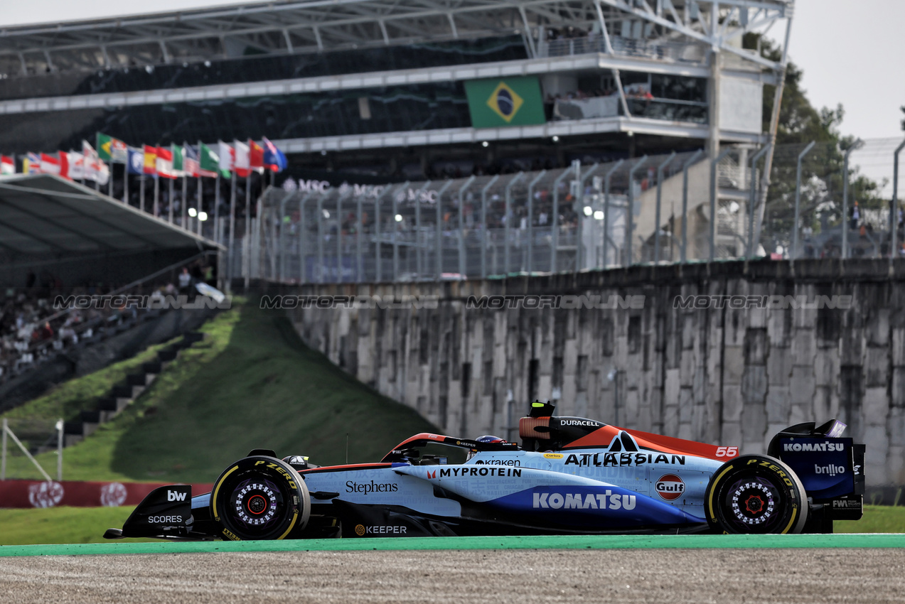 GP BRASILE, Carlos Sainz (ESP) Atlassian Williams Racing FW47.

07.11.2025. Formula 1 World Championship, Rd 21, Brazilian Grand Prix, Sao Paulo, Brazil, Sprint Qualifiche Day.

 - www.xpbimages.com, EMail: requests@xpbimages.com © Copyright: Rew / XPB Images