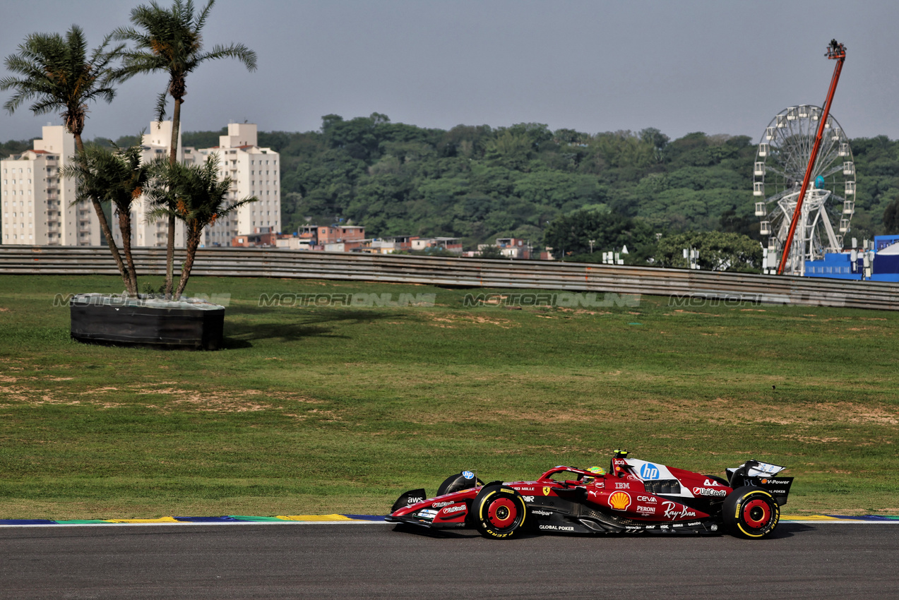 GP BRASILE, Lewis Hamilton (GBR) Ferrari SF-25.

07.11.2025. Formula 1 World Championship, Rd 21, Brazilian Grand Prix, Sao Paulo, Brazil, Sprint Qualifiche Day.

 - www.xpbimages.com, EMail: requests@xpbimages.com © Copyright: Rew / XPB Images
