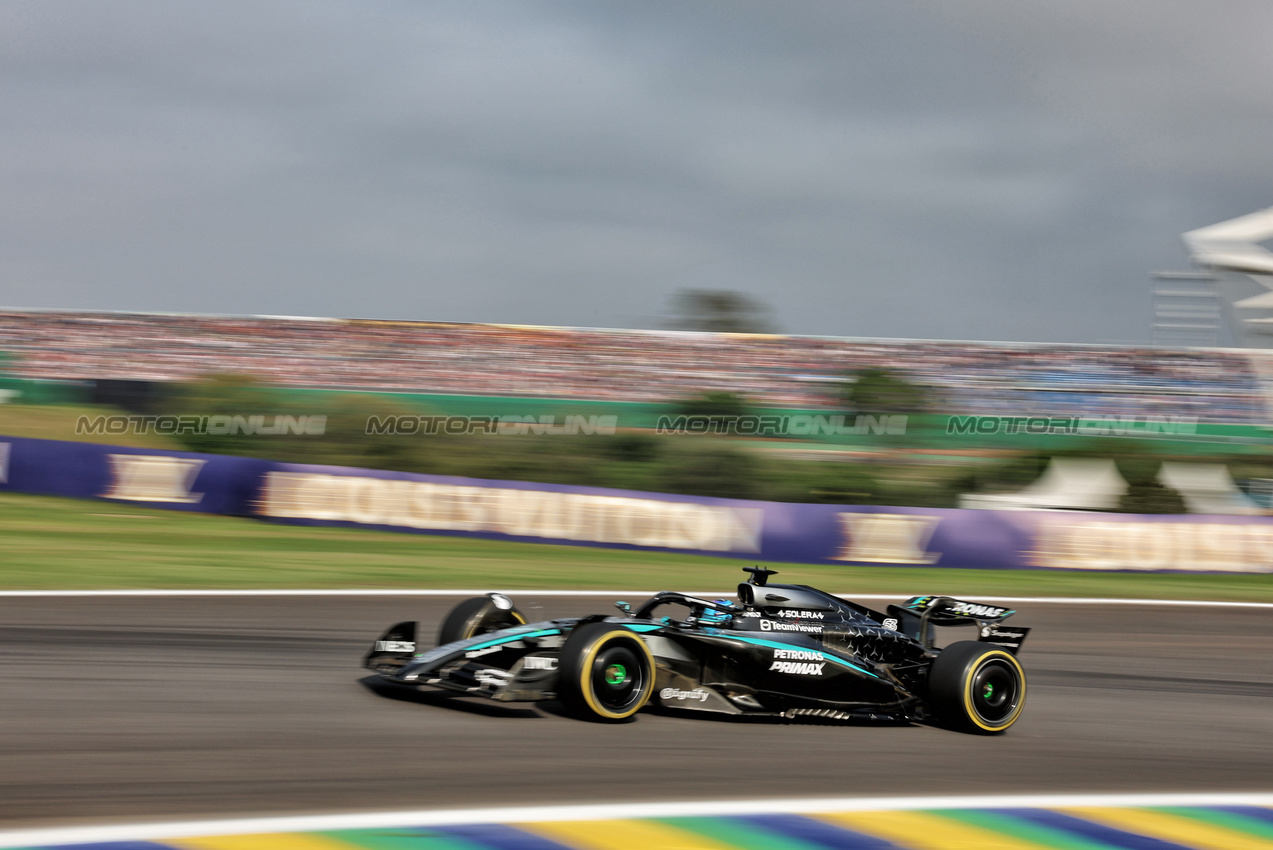GP BRASILE, George Russell (GBR) Mercedes AMG F1 W16.

07.11.2025. Formula 1 World Championship, Rd 21, Brazilian Grand Prix, Sao Paulo, Brazil, Sprint Qualifiche Day.

 - www.xpbimages.com, EMail: requests@xpbimages.com © Copyright: Rew / XPB Images