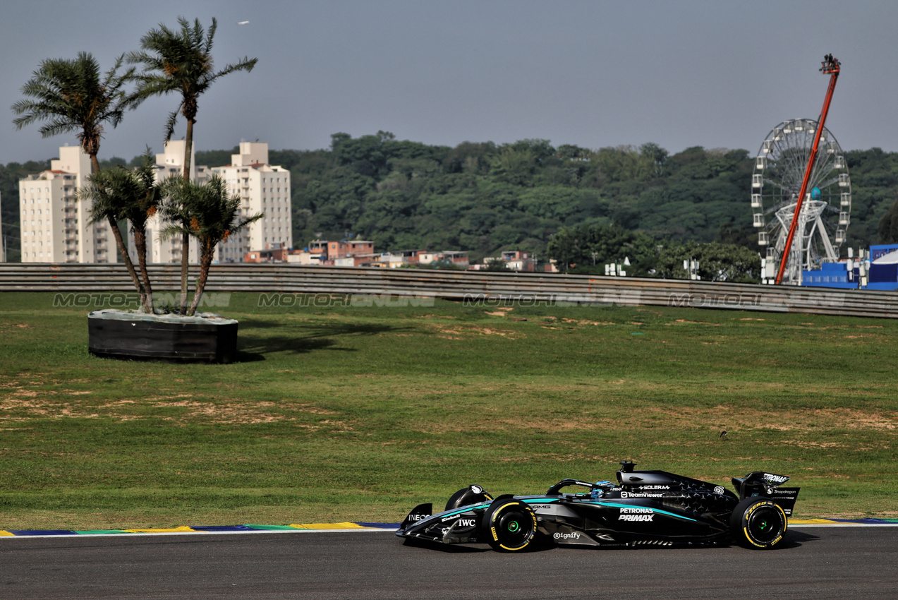 GP BRASILE, George Russell (GBR) Mercedes AMG F1 W16.

07.11.2025. Formula 1 World Championship, Rd 21, Brazilian Grand Prix, Sao Paulo, Brazil, Sprint Qualifiche Day.

 - www.xpbimages.com, EMail: requests@xpbimages.com © Copyright: Rew / XPB Images