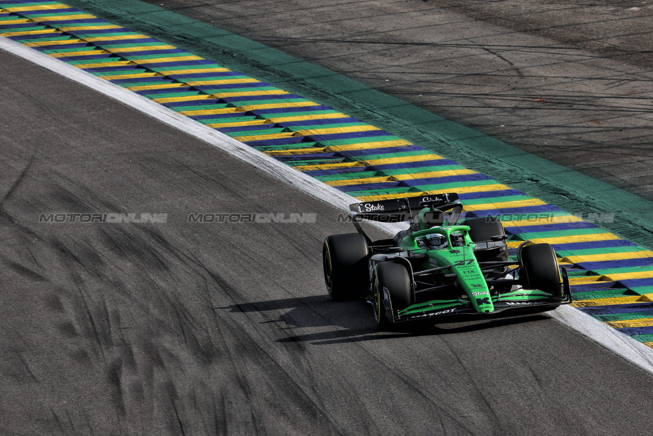 GP BRASILE, Nico Hulkenberg (GER) Sauber C45.

07.11.2025. Formula 1 World Championship, Rd 21, Brazilian Grand Prix, Sao Paulo, Brazil, Sprint Qualifiche Day.

- www.xpbimages.com, EMail: requests@xpbimages.com © Copyright: Charniaux / XPB Images