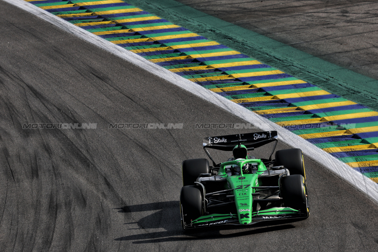 GP BRASILE, Nico Hulkenberg (GER) Sauber C45.

07.11.2025. Formula 1 World Championship, Rd 21, Brazilian Grand Prix, Sao Paulo, Brazil, Sprint Qualifiche Day.

- www.xpbimages.com, EMail: requests@xpbimages.com © Copyright: Charniaux / XPB Images