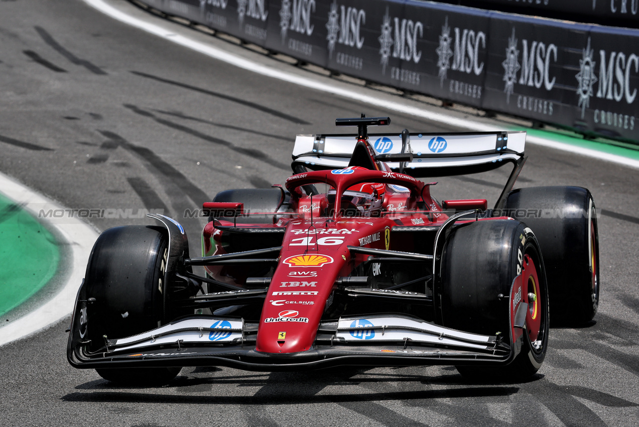 GP BRASILE, Charles Leclerc (MON) Ferrari SF-25.

07.11.2025. Formula 1 World Championship, Rd 21, Brazilian Grand Prix, Sao Paulo, Brazil, Sprint Qualifiche Day.

- www.xpbimages.com, EMail: requests@xpbimages.com © Copyright: Batchelor / XPB Images