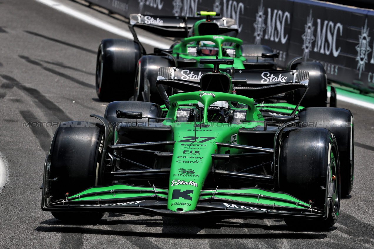 GP BRASILE, Nico Hulkenberg (GER) Sauber C45.
07.11.2025. Formula 1 World Championship, Rd 21, Brazilian Grand Prix, Sao Paulo, Brazil, Sprint Qualifiche Day.
- www.xpbimages.com, EMail: requests@xpbimages.com © Copyright: Batchelor / XPB Images