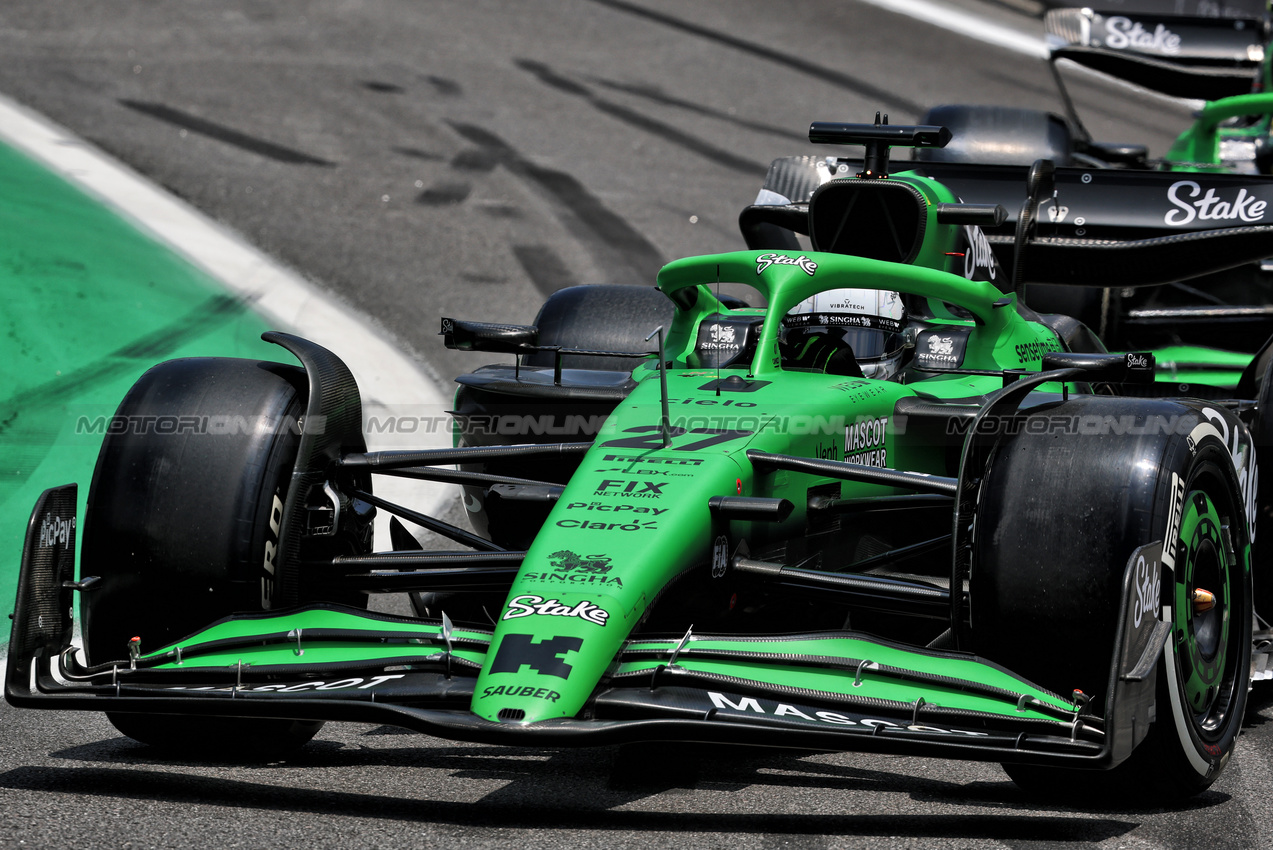 GP BRASILE, Nico Hulkenberg (GER) Sauber C45.
07.11.2025. Formula 1 World Championship, Rd 21, Brazilian Grand Prix, Sao Paulo, Brazil, Sprint Qualifiche Day.
- www.xpbimages.com, EMail: requests@xpbimages.com © Copyright: Batchelor / XPB Images