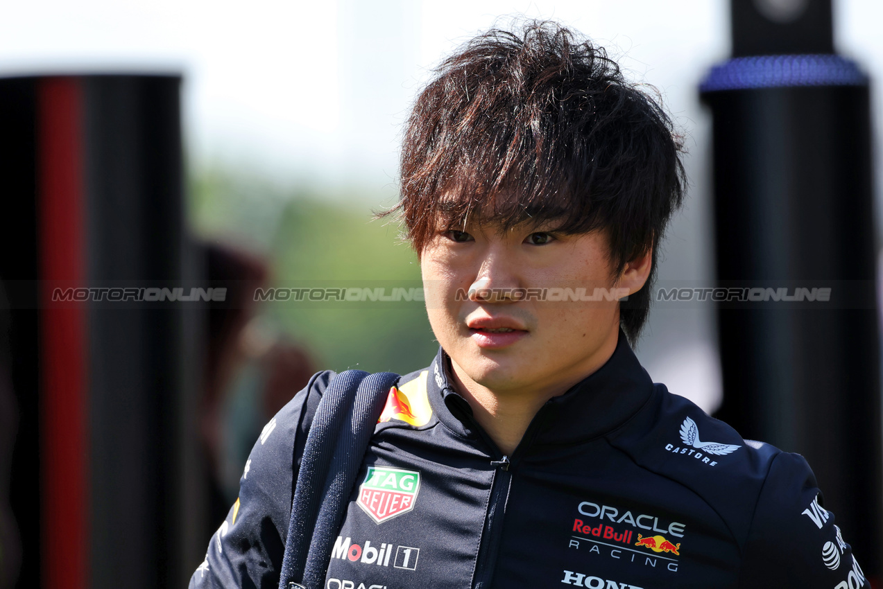 GP CANADA, Yuki Tsunoda (JPN) Red Bull Racing.

15.06.2025. Formula 1 World Championship, Rd 10, Canadian Grand Prix, Montreal, Canada, Gara Day.

 - www.xpbimages.com, EMail: requests@xpbimages.com © Copyright: Rew / XPB Images