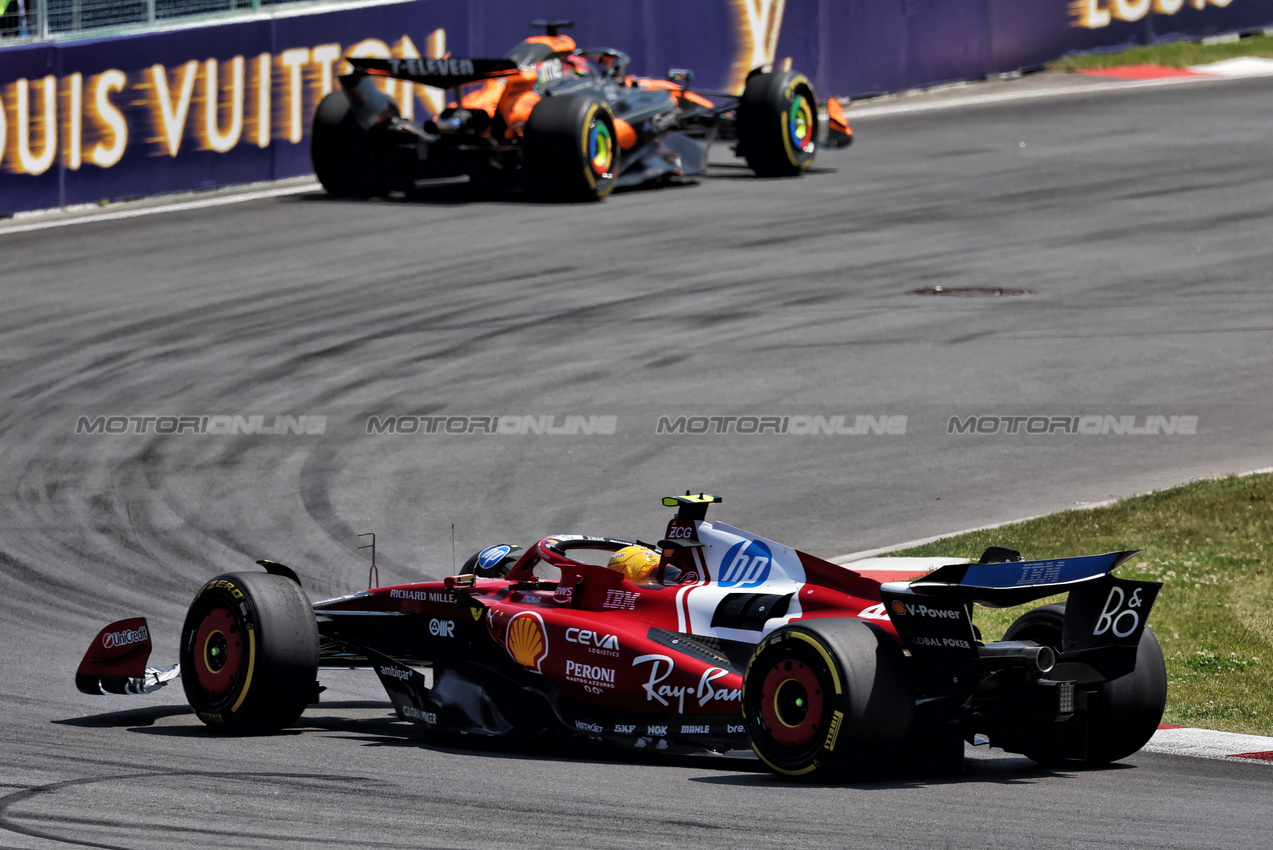 GP CANADA, Lewis Hamilton (GBR) Ferrari SF-25.

15.06.2025. Formula 1 World Championship, Rd 10, Canadian Grand Prix, Montreal, Canada, Gara Day.

 - www.xpbimages.com, EMail: requests@xpbimages.com © Copyright: Rew / XPB Images