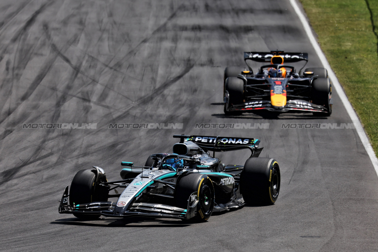 GP CANADA, George Russell (GBR) Mercedes AMG F1 W16.

15.06.2025. Formula 1 World Championship, Rd 10, Canadian Grand Prix, Montreal, Canada, Gara Day.

 - www.xpbimages.com, EMail: requests@xpbimages.com © Copyright: Rew / XPB Images