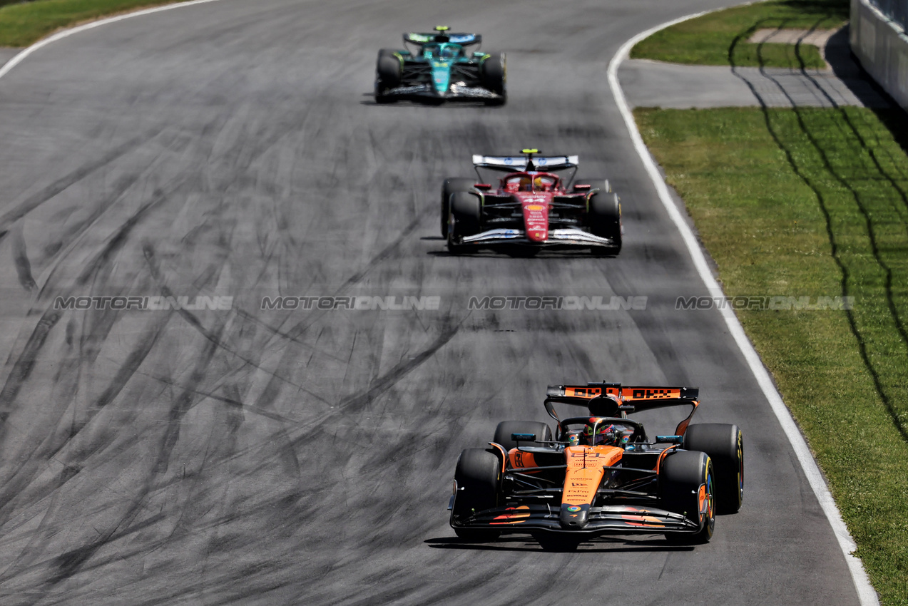 GP CANADA, Oscar Piastri (AUS) McLaren MCL39.

15.06.2025. Formula 1 World Championship, Rd 10, Canadian Grand Prix, Montreal, Canada, Gara Day.

 - www.xpbimages.com, EMail: requests@xpbimages.com © Copyright: Rew / XPB Images
