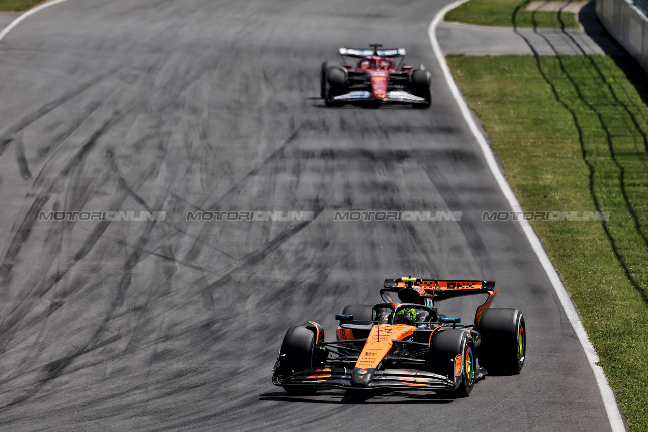 GP CANADA, Lando Norris (GBR) McLaren MCL39.

15.06.2025. Formula 1 World Championship, Rd 10, Canadian Grand Prix, Montreal, Canada, Gara Day.

 - www.xpbimages.com, EMail: requests@xpbimages.com © Copyright: Rew / XPB Images