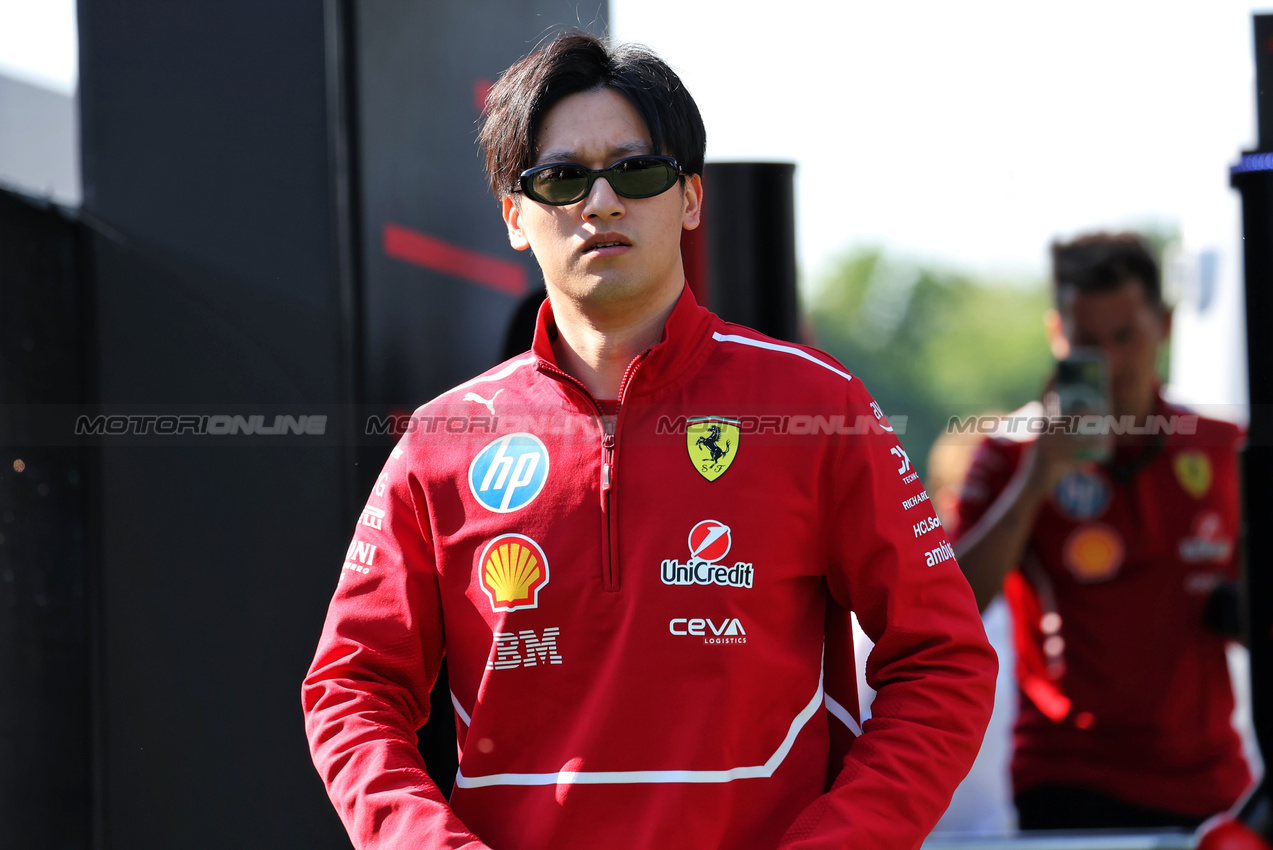 GP CANADA, Zhou Guanyu (CHN) Ferrari Reserve Driver.

15.06.2025. Formula 1 World Championship, Rd 10, Canadian Grand Prix, Montreal, Canada, Gara Day.

 - www.xpbimages.com, EMail: requests@xpbimages.com © Copyright: Rew / XPB Images