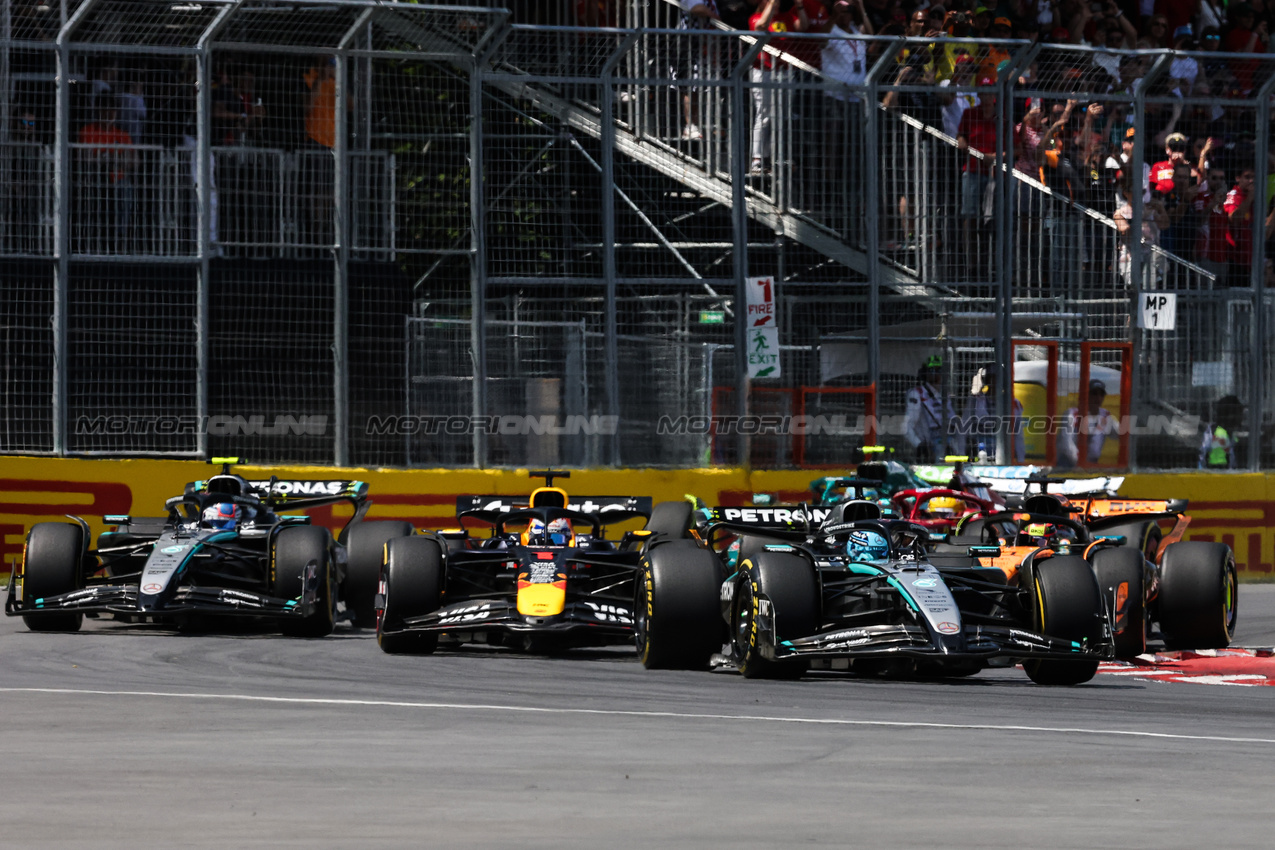 GP CANADA, Start of the race, George Russell (GBR), Mercedes AMG F1 
15.06.2025. Formula 1 World Championship, Rd 10, Canadian Grand Prix, Montreal, Canada, Gara Day.
- www.xpbimages.com, EMail: requests@xpbimages.com © Copyright: Charniaux / XPB Images