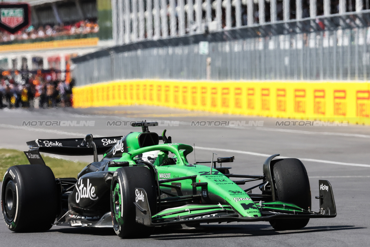 GP CANADA, Nico Hulkenberg (GER), Sauber F1 Team 
15.06.2025. Formula 1 World Championship, Rd 10, Canadian Grand Prix, Montreal, Canada, Gara Day.
- www.xpbimages.com, EMail: requests@xpbimages.com © Copyright: Charniaux / XPB Images