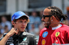 GP CANADA, (L to R): Andrea Kimi Antonelli (ITA) Mercedes AMG F1 with Lewis Hamilton (GBR) Ferrari on the drivers' parade.

15.06.2025. Formula 1 World Championship, Rd 10, Canadian Grand Prix, Montreal, Canada, Gara Day.

- www.xpbimages.com, EMail: requests@xpbimages.com © Copyright: Charniaux / XPB Images