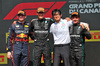 GP CANADA, The podium (L to R): Max Verstappen (NLD) Red Bull Racing, second; George Russell (GBR) Mercedes AMG F1, vincitore; Andrea Kimi Antonelli (ITA) Mercedes AMG F1, third.

15.06.2025. Formula 1 World Championship, Rd 10, Canadian Grand Prix, Montreal, Canada, Gara Day.

- www.xpbimages.com, EMail: requests@xpbimages.com © Copyright: Batchelor / XPB Images