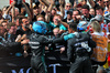 GP CANADA, (L to R): Gara winner George Russell (GBR) Mercedes AMG F1 e third placed team mate Andrea Kimi Antonelli (ITA) Mercedes AMG F1 celebrate in parc ferme.

15.06.2025. Formula 1 World Championship, Rd 10, Canadian Grand Prix, Montreal, Canada, Gara Day.

- www.xpbimages.com, EMail: requests@xpbimages.com © Copyright: Batchelor / XPB Images